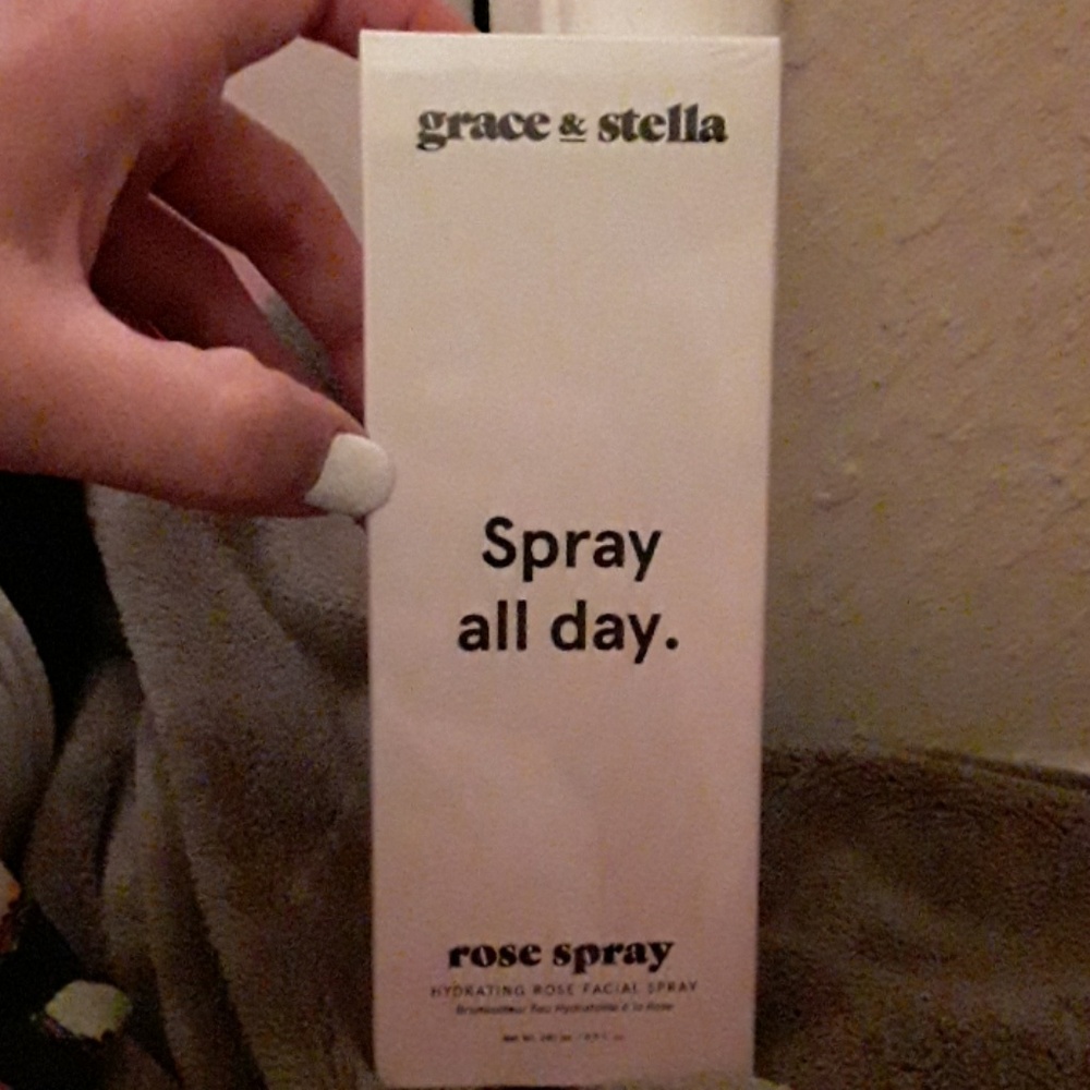 Grace & stella spray all day. Rose facial spray